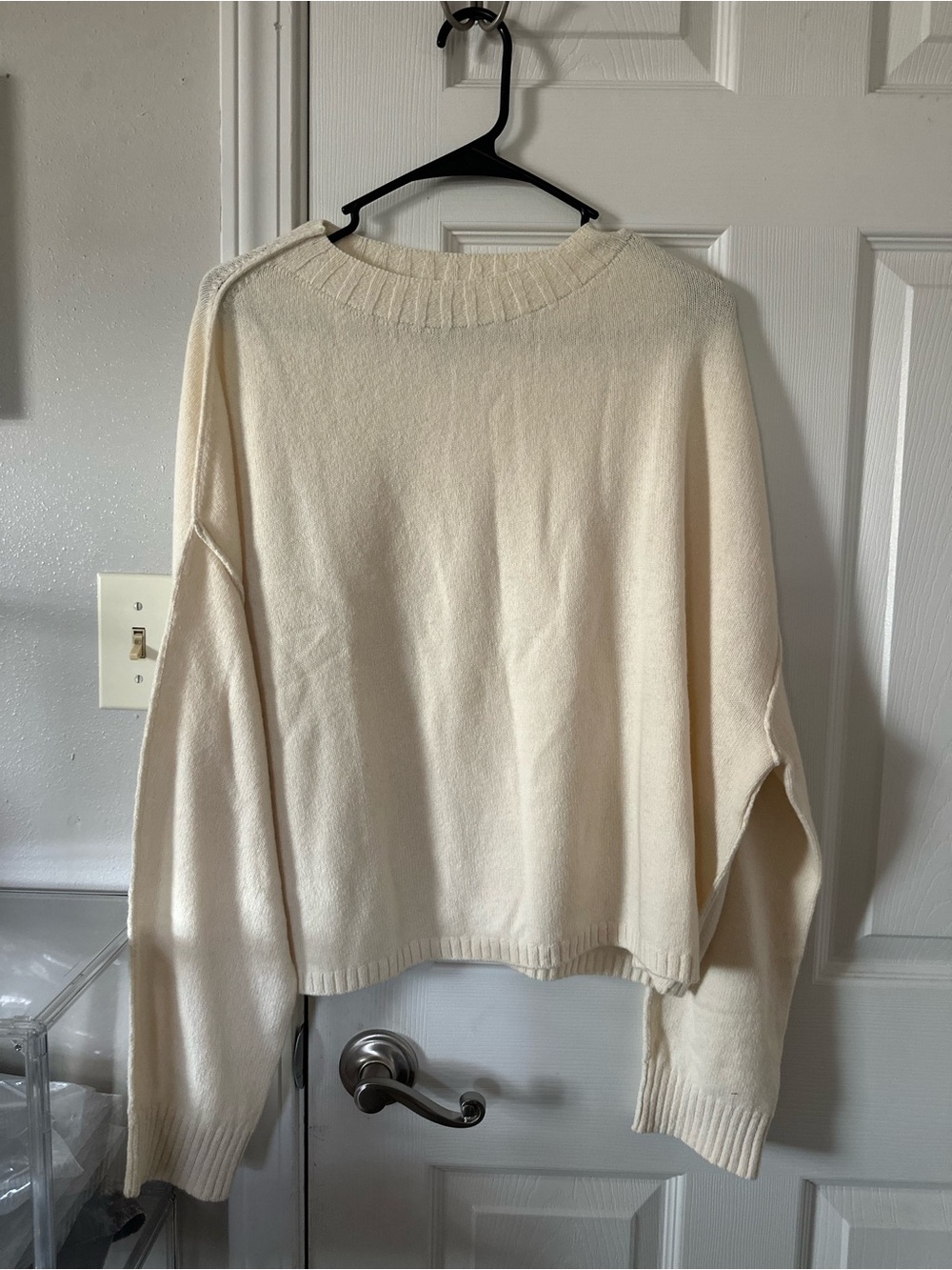 Banana Republic Oversized Sweater Ivory Size Extra Large